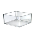 Azar Displays 8" Deluxe Clear Acrylic Square Bin, PK4 556348